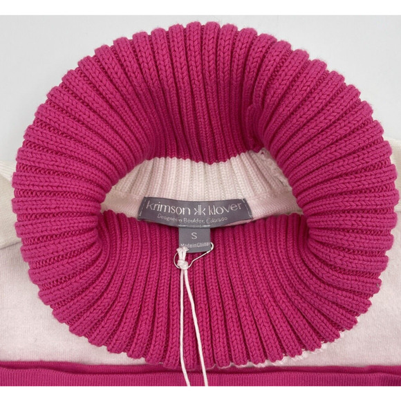 Krimson Klover Sweater Womens Small Pink Ski Theme Turtleneck - Picture 2 of 9